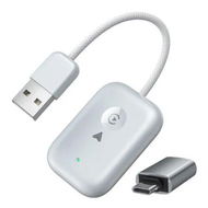 Detailed information about the product 2 in 1 Wireless CarPlay Adapter iOS Android Auto USB, Type-C Dual Ports Wired to Wireless CarPlay Adapter(Silver)