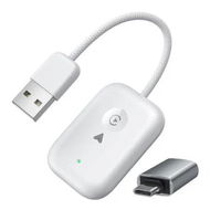 Detailed information about the product 2 in 1 Wireless CarPlay Adapter iOS Android Auto USB, Type-C Dual Ports Wired to Wireless CarPlay Adapter(White)