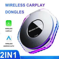 Detailed information about the product 2-in-1 Wireless CarPlay Adapter Wireless Android Auto Car Adapter Support Car with OEM Wired CarPlay/Android Auto