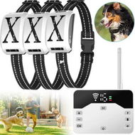 Detailed information about the product 2-in-1 Wireless Dog Fence Remote Training Collar Electric Fence Adjustable Range Waterproof Receiver Vibration Shock Modes for 3 Dogs