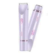 Detailed information about the product 2 in 1 Women Electric Shaver, Dual Head Bikini Trimmer for Women, Body Hair Trimmer, Purple