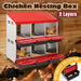 2 Layer 6 Hole Chicken Nesting Box Roll Away Hen Chook Laying Boxes House Poultry Nest Egg Brooder Coop Roost Perch Galvanised Metal Plastic Vents Lid. Available at Crazy Sales for $169.98