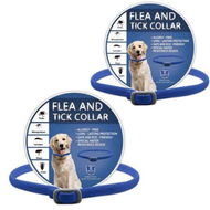 Detailed information about the product 2-Pack 65cm Dog Flea and Tick Collar Effective Prevention for Dogs Glow-in-the-Dark Insect Repellent with 8 Months Protection