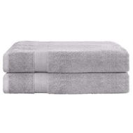 Detailed information about the product 2 Pack Bath Sheets Set Cotton Extra Large Towel Grey