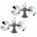 2 Pack Bird Deterrent Reflective Spinning Reflector with Plastic Base, Keep Pigeons Woodpeckers Sparrows Away for Outdoor Boats Roofs Patio Gardens. Available at Crazy Sales for $34.99