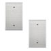 2-Pack Blank Device Metal Midway Wall Plates Corrosion Resistant Standard Size in Silver 430 Stainless Steel. Available at Crazy Sales for $14.99