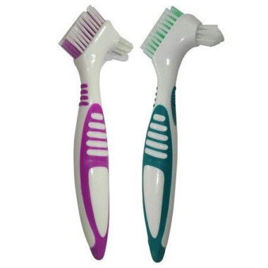 2-Pack Denture Cleaning Brush Set - Premium Hygiene Denture Cleaner Set (Random Color)