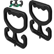 Detailed information about the product 2 Pack Grocery Bag Carrier Handle, Heavy Duty Plastic Bag Holder for Shopping Buckets, Comfortable Grip Holds 100lbs Reusable & Easy to Carry Black