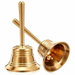 2 Pack Hand Bell Solid Brass Dinner Call Bells Loud Service Ringing Bell Tibetan Handbells for Meditation Seniors Bedside Musical Teaching Classroom. Available at Crazy Sales for $14.95