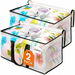 2 Pack Heavy Duty Clear Moving Storage Bags,Zippered Storage Bags, Extra Thick Handles and Waterproof Packing Boxes for Moving,Storage. Available at Crazy Sales for $14.99