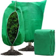 Detailed information about the product 2-Pack Large Plant Covers for Freeze Protection: Frost Cloth Tree Covers with Zipper and Drawstring