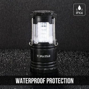 2 Pack LED Camping Lantern Super Bright Portable Survival Lanterns Must Have During Hurricane Emergency Original Collapsible Camping Lights