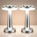 2 Pack LED Portable Cordless Table Lamp with Touch Sensor 3 Color Stepless Dimming Rechargeable Cordless Lamp for Bedroom Restaurant Outdoor Silver. Available at Crazy Sales for $19.95