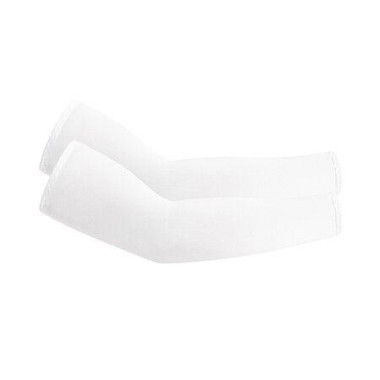 2-Pack of Cooling UV Protection Upf 50+ Arm Sleeves Color White