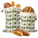 2 Pack Reusable Beeswax Bread Bags, Natural Beeswax-Lined Cotton Storage Bags Airtight Freshness Keeper for Homemade Bakery Essentials. Available at Crazy Sales for $24.99