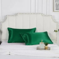 Detailed information about the product 2-Pack Satin Pillowcases for Hair and Skin (Green, 51*66cm)