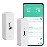 Detailed information about the product 2-Pack Smart WiFi Humidity and Temperature Monitor Hygrometer Thermometer with Remote Monitoring, Alerts, and Alexa Compatibility