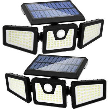 2-Pack Solar Motion Sensor Lights: Wireless, Waterproof, and Perfect for Enhanced Outdoor Security