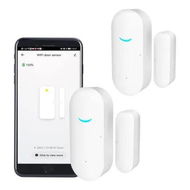 Detailed information about the product 2 Pack WiFi Door and Window Sensors, Tuya Smart Alarm with Notification APP Control Home Security Alarm System