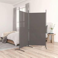 Detailed information about the product 2-Panel Room Divider Anthracite 175x180 Cm Fabric