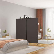 Detailed information about the product 2-Panel Room Divider Brown 175x180 Cm Fabric