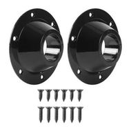 Detailed information about the product 2 Pcs Aluminum RV Table and Floor Mounting Base, Standard Size with 12 Mounting Screws for Camper Trailer, RV Camper Metal Pedestal Table Base, Black