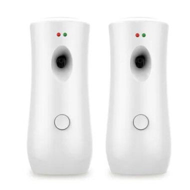2 Pcs Automatic Air Freshener Spray Dispenser, Free Standing or Wall Mounted Adjustable Aromatherapy Machines for Home, Indoorï¼ŒWhite