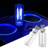 Detailed information about the product 2 PCS Car USB Night Light Bulb,Touch Dimmable Car Interior Ambient Lights,Portable Mini USB Retro Glass Bottle Lamp Decorations (Blue)