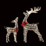 Detailed information about the product 2 PCS Christmas Lights 170 LED Fairy Light Reindeer Decorations Jingle Jollys