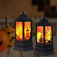 Detailed information about the product 2 Pcs Halloween Decor Lantern,10 x5 x5 cm Portable LED Candle Lantern,Simulation Candle Flashing for Outdoor Indoor