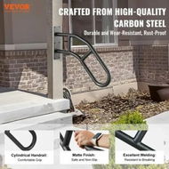 Detailed information about the product 2 PCS Handrails for Outdoor Steps 29' Wall Mount Railings for 1-3 Steps