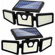 Detailed information about the product 2 Pcs LED Cordless Solar Motion Sensor Lights Waterproof Solar Lights Outdoor Security LED Flood Light