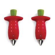 Detailed information about the product 2 PCS Original Stem Gem Strawberry Huller, Red,, great kitchen tool