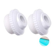 Detailed information about the product 2 Pcs Pool Jet Nozzles, 3/4 inch Directional Flow Eyeball Inlet Jet, Swimming Pool Return Jet Replacement Parts Fittings Spa with 1-1/2 Inch MIP Thread Pool Accessories for Cleaning