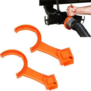2 PCS RV Sewer Hose Wrench, 3 Inch and 4 Inch Male/Female RV Sewer Caps for Connecting and Disconnecting Sewer Hoses