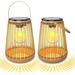2 Pcs Solar Lanterns, Solar Lights Outdoor Waterproof Hanging Hand Woven Lanterns for Outside Garden, Yard, Patio, Porch, Trees. Available at Crazy Sales for $29.95