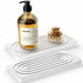 2 PCS Water Absorbing Stone Tray for Sink,Quick Drying Diatomite Bathroom Tray Countertop,Stone Drying Mat,Soap Dish Dispenser Vanity Organizer,White. Available at Crazy Sales for $14.99