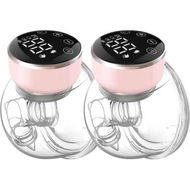 Detailed information about the product 2 Pcs Wearable Breast Pump Hands Free with LED Display, Portable Electric Breast Pump with 3 Modes and 9 Levels & Low Noise (Pink)