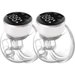 2 Pcs Wearable Breast Pump Hands Free with LED Display, Portable Electric Breast Pump with 3 Modes and 9 Levels & Low Noise (White). Available at Crazy Sales for $89.95