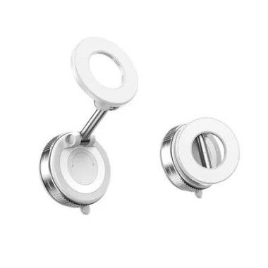 2 PCS White MagSaafe Car Mount 360 Adjustable Suction Phone Holder