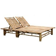 Detailed information about the product 2-Person Sun Lounger Bamboo