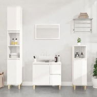 Detailed information about the product 2 Piece Bathroom Furniture Set High Gloss White Engineered Wood