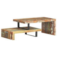 Detailed information about the product 2 Piece Coffee Table Set Solid Reclaimed Wood