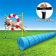 Detailed information about the product 2 Piece Dog Agility Training Practice Exercise Tunnel Jump Tire Tyre Combo Set