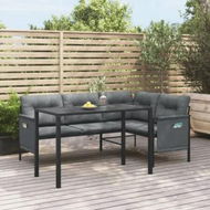 Detailed information about the product 2 Piece Garden Dining Set Anthracite Steel