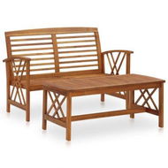 Detailed information about the product 2 Piece Garden Lounge Set Solid Acacia Wood