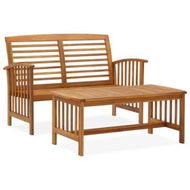 Detailed information about the product 2 Piece Garden Lounge Set Solid Acacia Wood