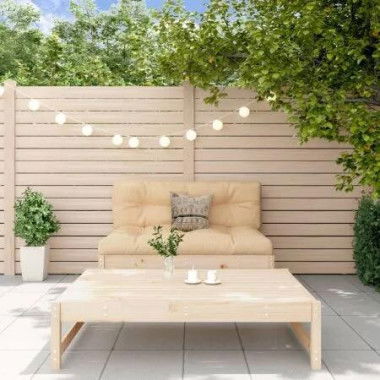 2 Piece Garden Lounge Set with Cushions Solid Wood