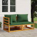 2 Piece Garden Sofa Set With Cushions Solid Wood Acacia. Available at Crazy Sales for $319.95