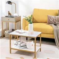 Detailed information about the product 2-Piece Nesting Coffee Table Set With Drawer And Shelf